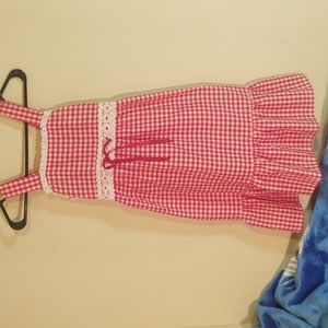 Vintage 70's red check sundress.